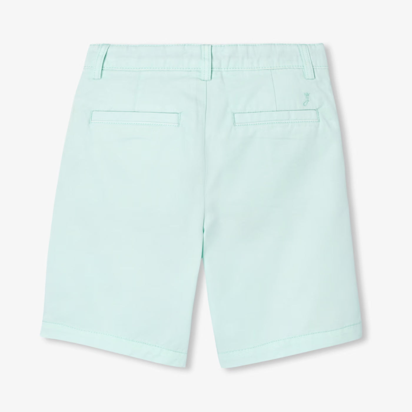 Βερμούδες για αγόρια σε βαμβακερό twill - ανοιχτό πράσινο
