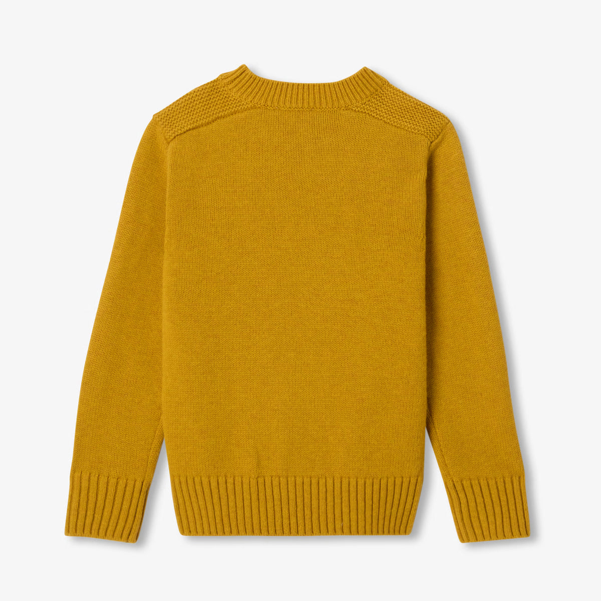 Παιδικό μάλλινο πουλόβερ - χρυσοκίτρινο