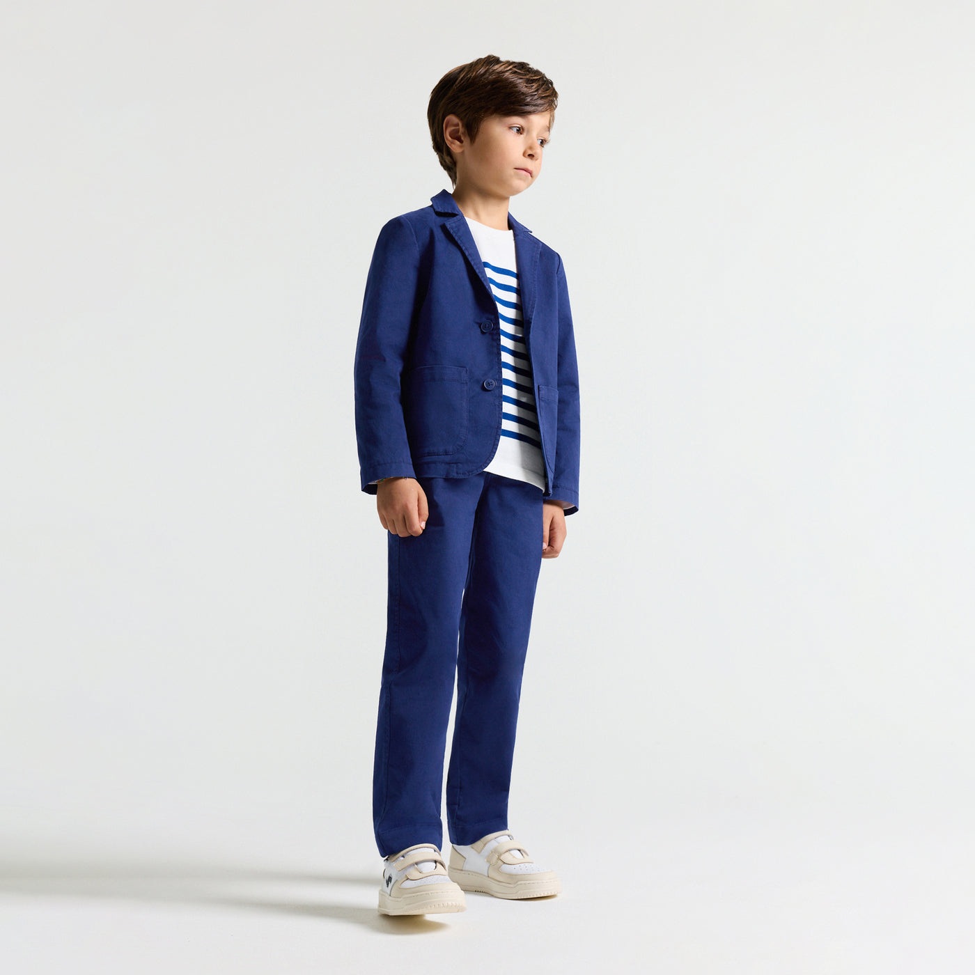 Ελαφρύ παντελόνι chino από twill για αγόρια - μπλε