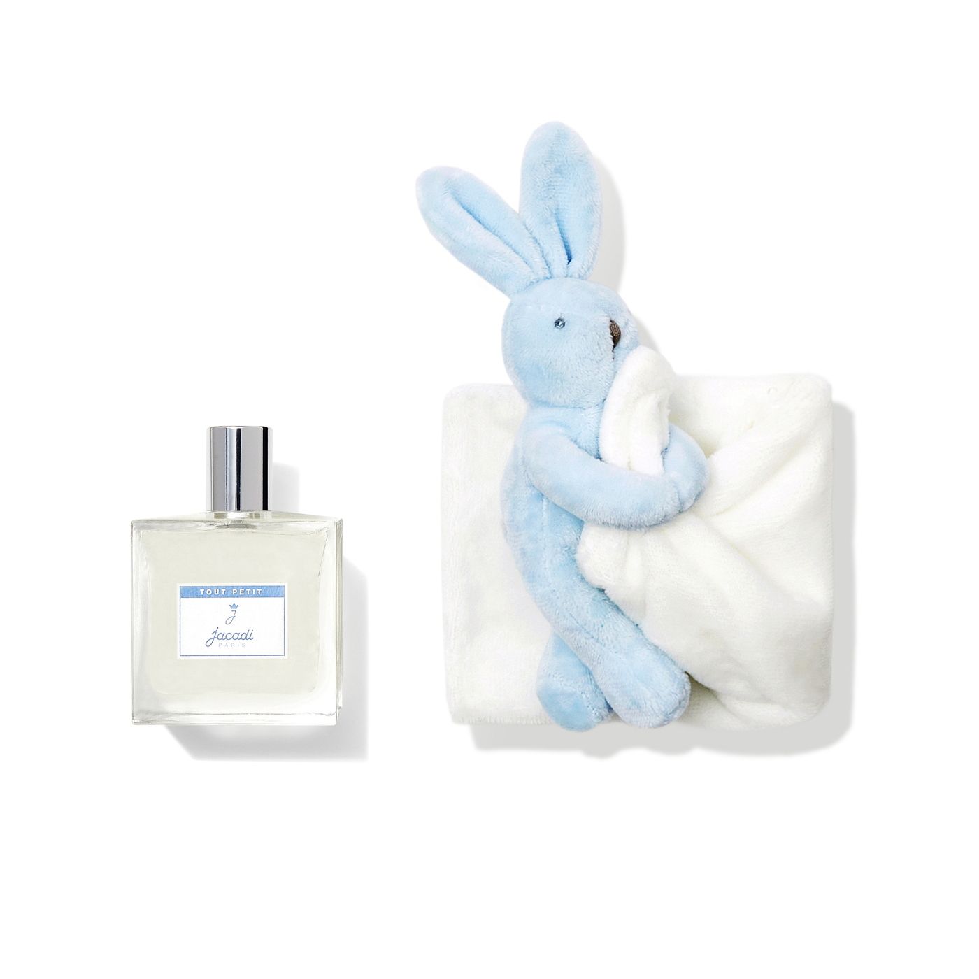 Σετ δώρου με αρωματικό νερό για μωρά Tiny Baby 100ml - λευκό/μπλε