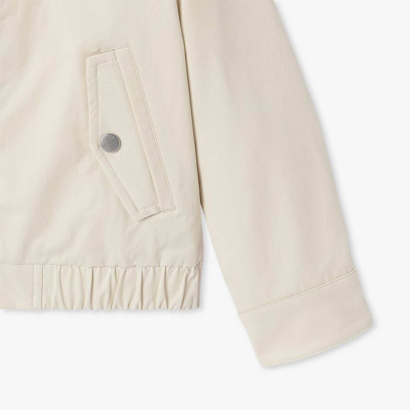 Παιδικό μπουφάν Harrington σε ελαφρύ twill - μπεζ-γκρι