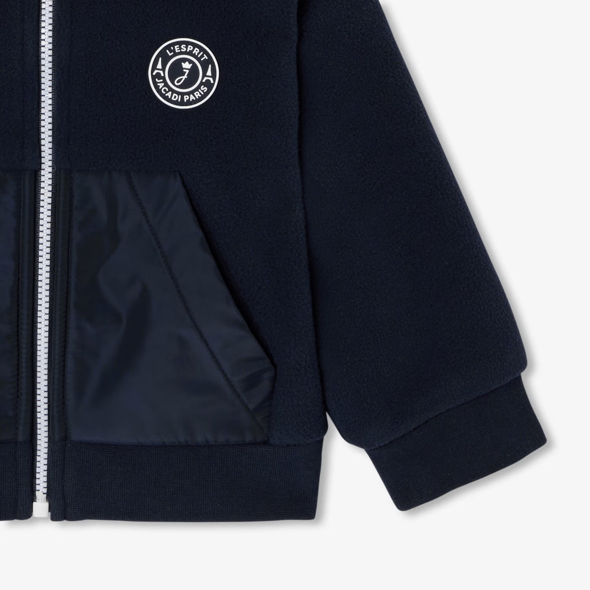 Βρεφικό γιλέκο fleece με φερμουάρ - μπλε σκούρο jacadi