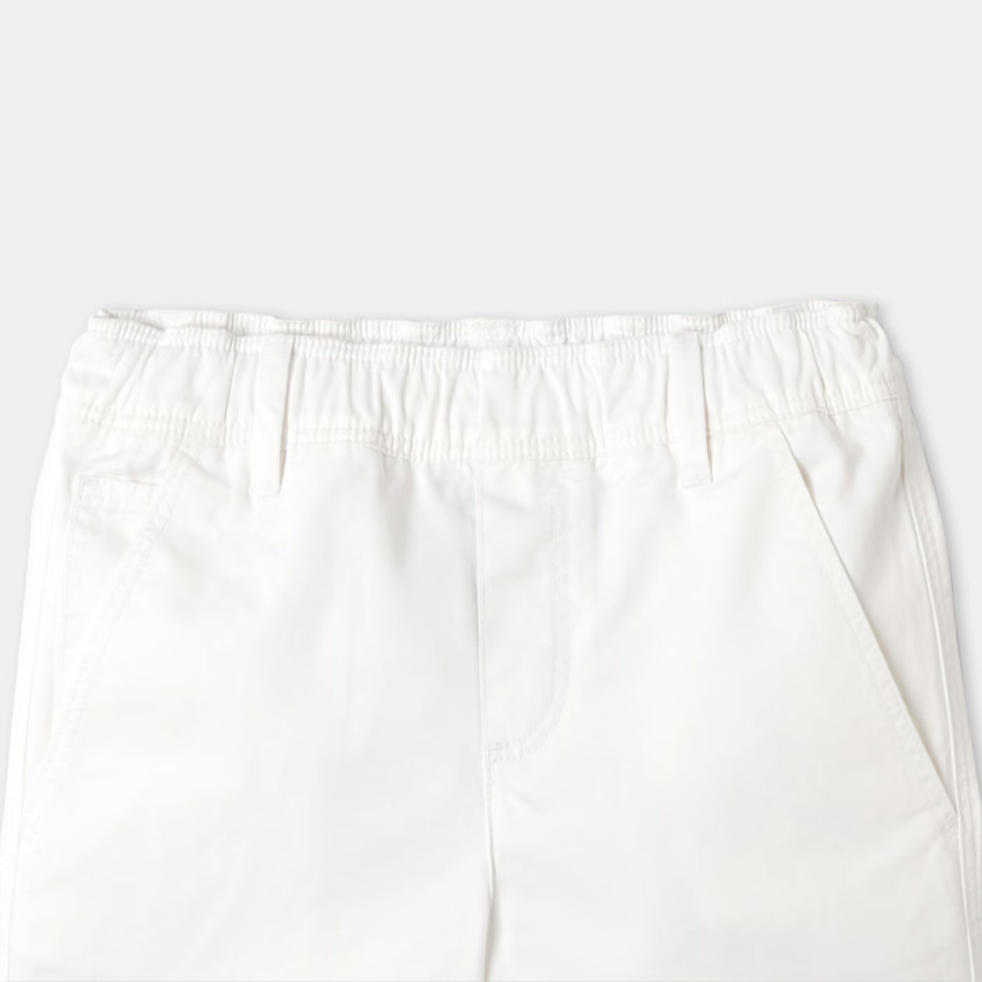 Βερμούδες για αγόρια από βαμβακερό twill - λευκό jacadi