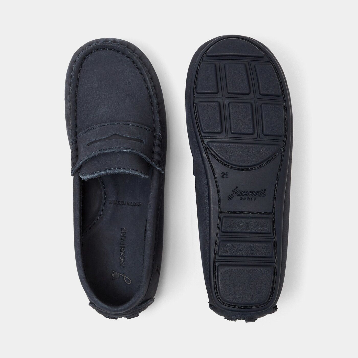 Μοκασίνια nubuck για αγόρια - μπλε jacadi