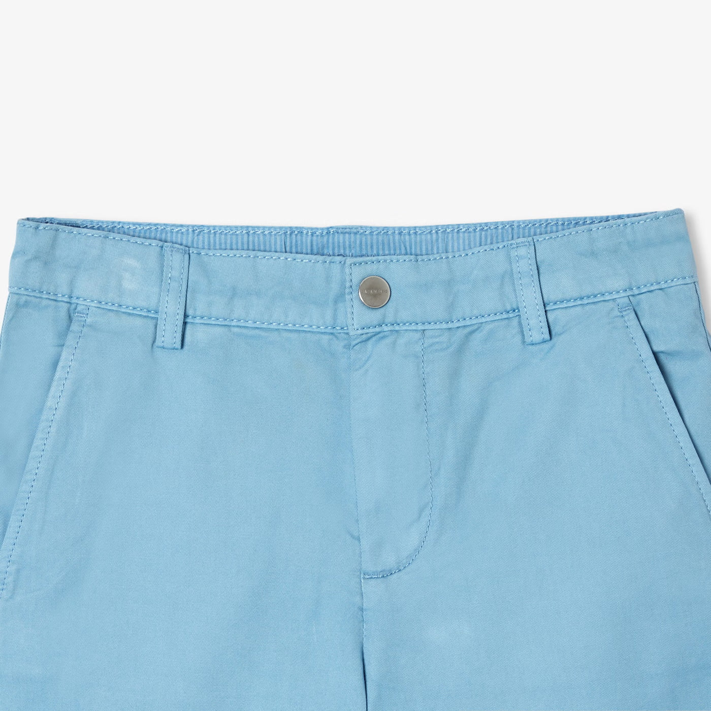Βερμούδες για αγόρια σε βαμβακερό twill - μπλε ατσάλι