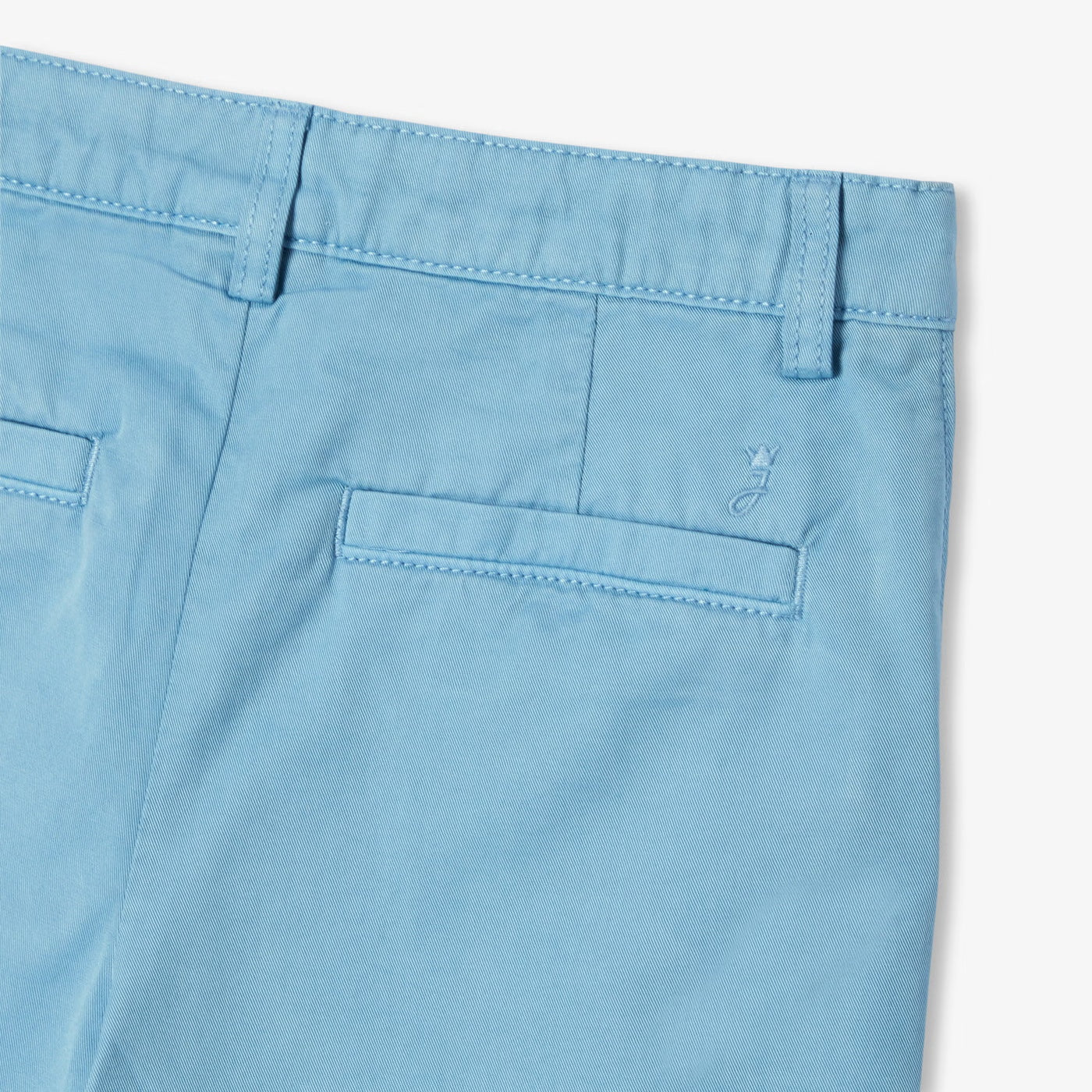 Βερμούδες για αγόρια σε βαμβακερό twill - μπλε ατσάλι