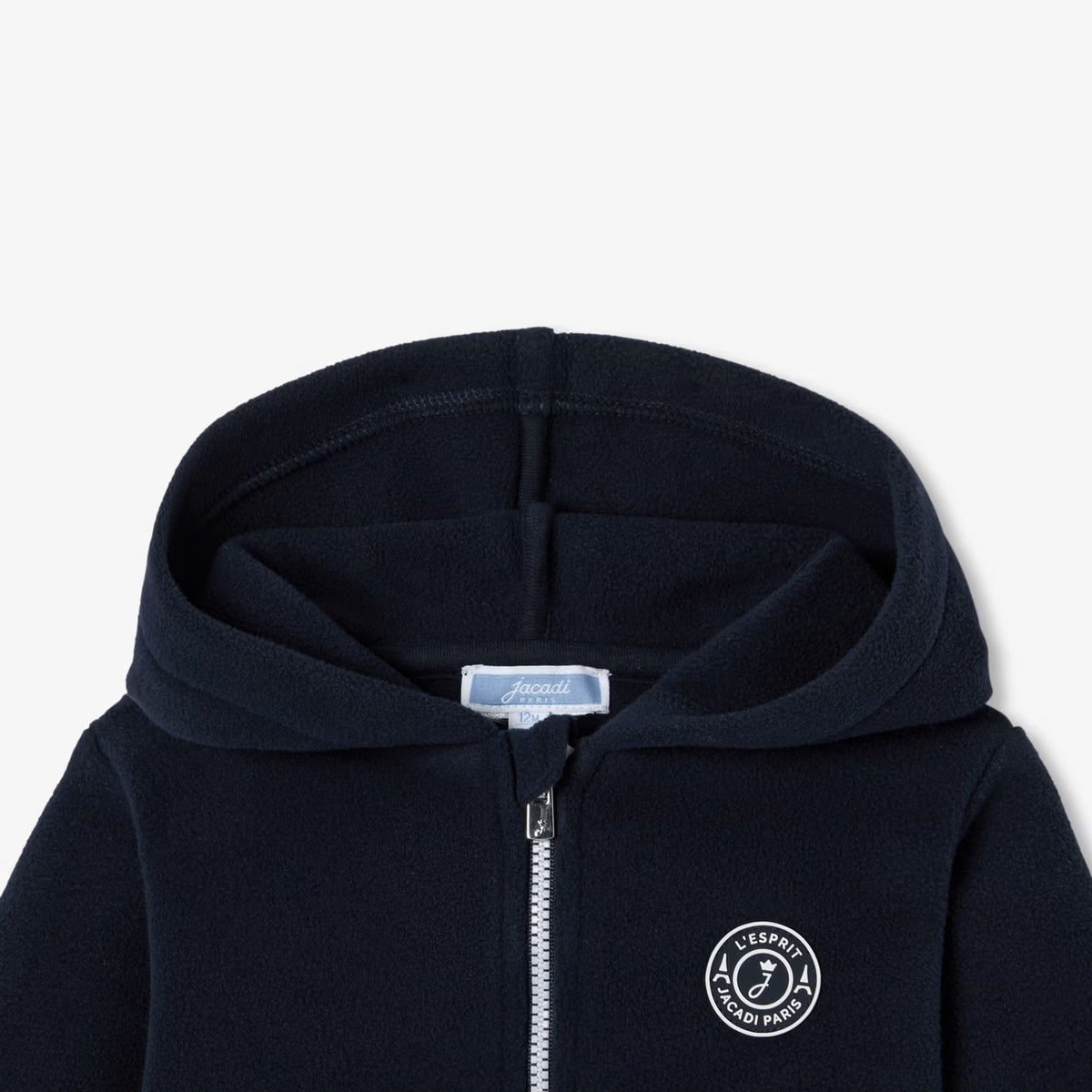 Βρεφικό γιλέκο fleece με φερμουάρ - μπλε σκούρο jacadi
