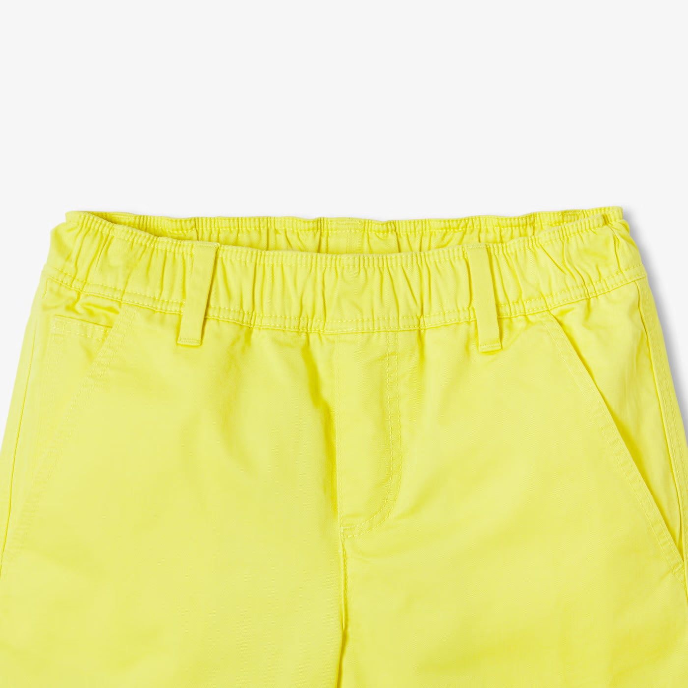 Βερμούδες για αγόρια σε βαμβακερό twill - κίτρινο του ήλιου