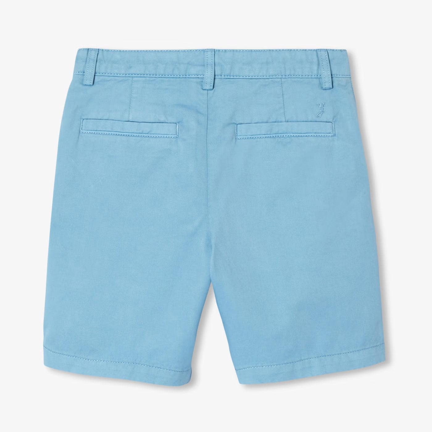 Βερμούδες για αγόρια σε βαμβακερό twill - μπλε ατσάλι