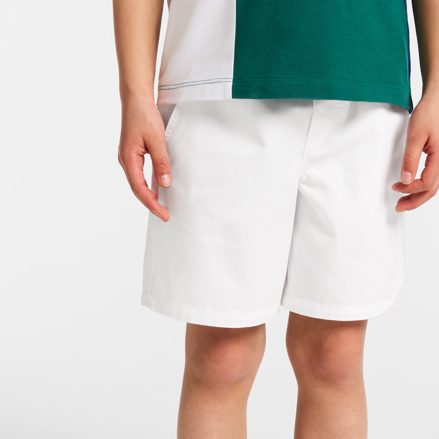Βερμούδες για αγόρια από βαμβακερό twill - λευκό jacadi