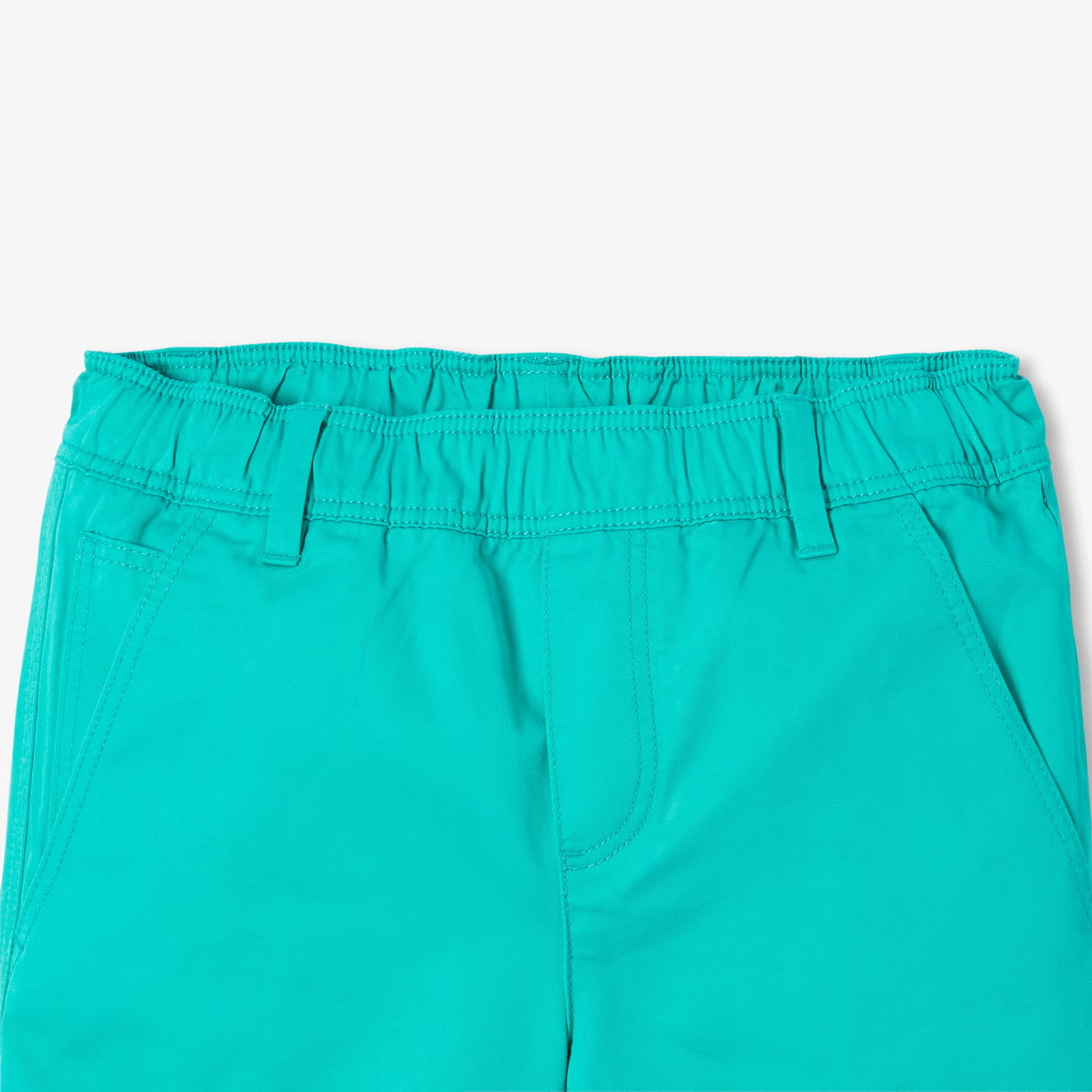 Βερμούδες για αγόρια σε βαμβακερό twill - σμαραγδί πράσινο
