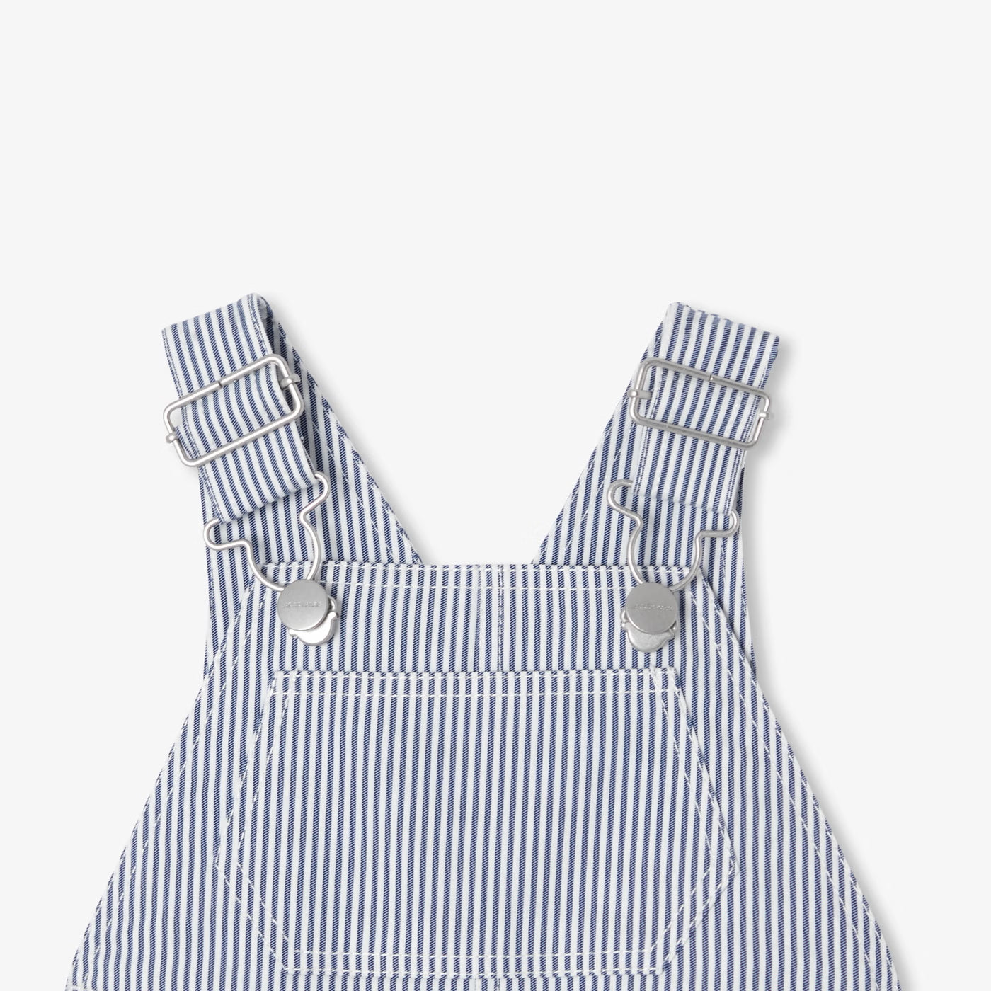Κοντή σαλοπέτα για μωρά αγόρια σε ριγέ twill - λευκό/μπλε