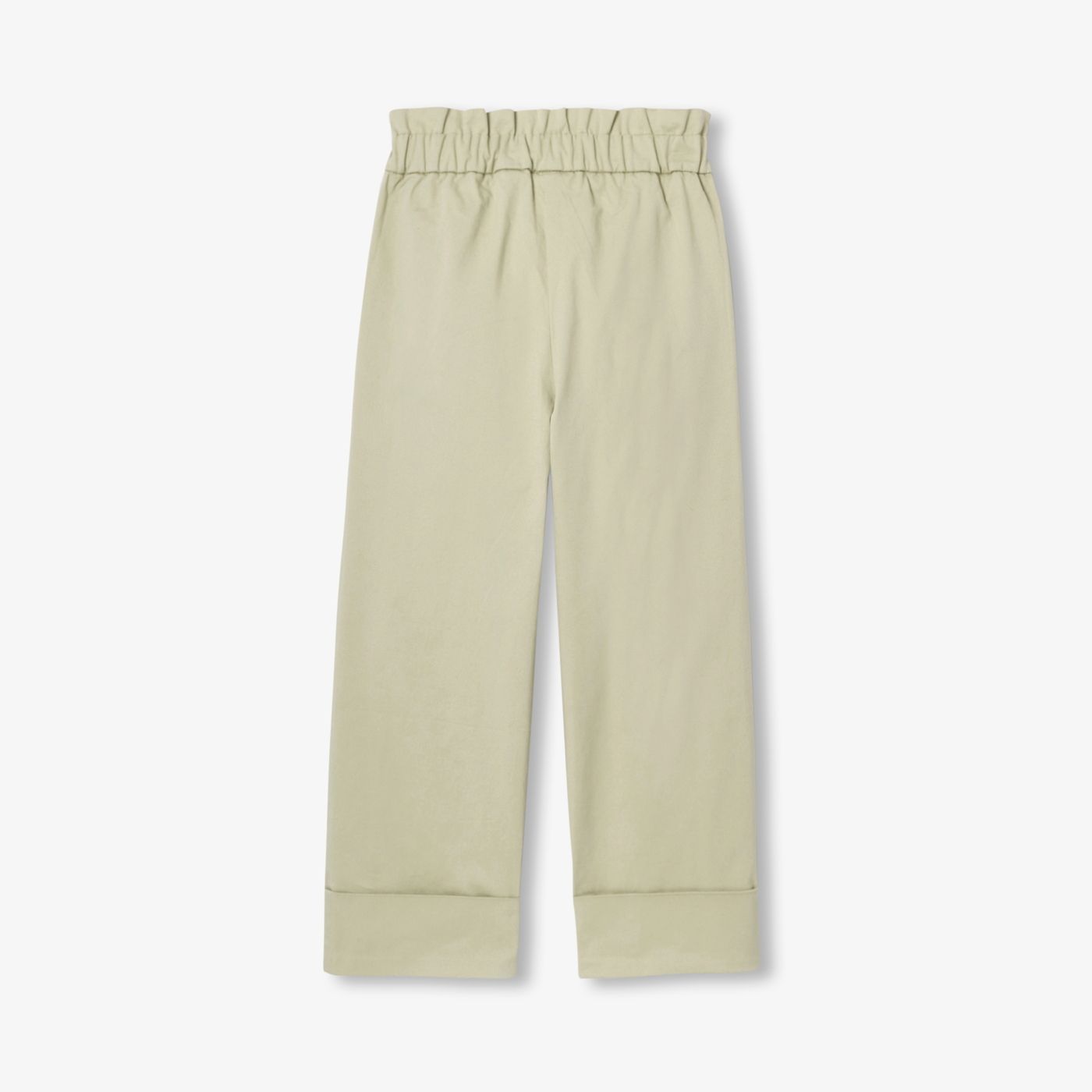 Ελαφρύ παντελόνι twill για κορίτσια - λαχανί