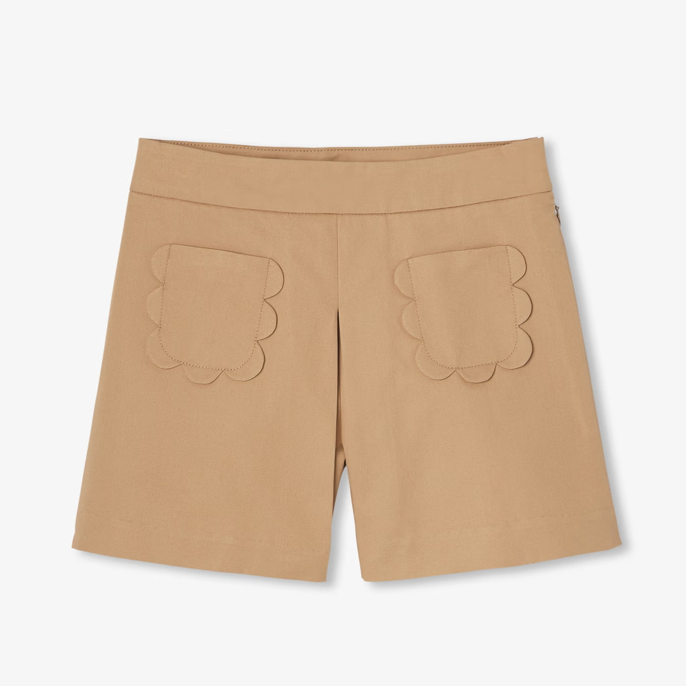 Κοριτσίστικα culottes καμήλας γκαμπαρντίνας