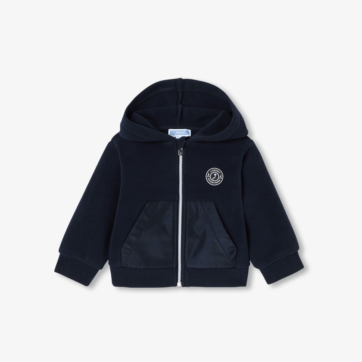 Βρεφικό γιλέκο fleece με φερμουάρ - μπλε σκούρο jacadi