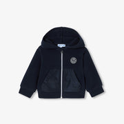 Βρεφικό γιλέκο fleece με φερμουάρ - μπλε σκούρο jacadi