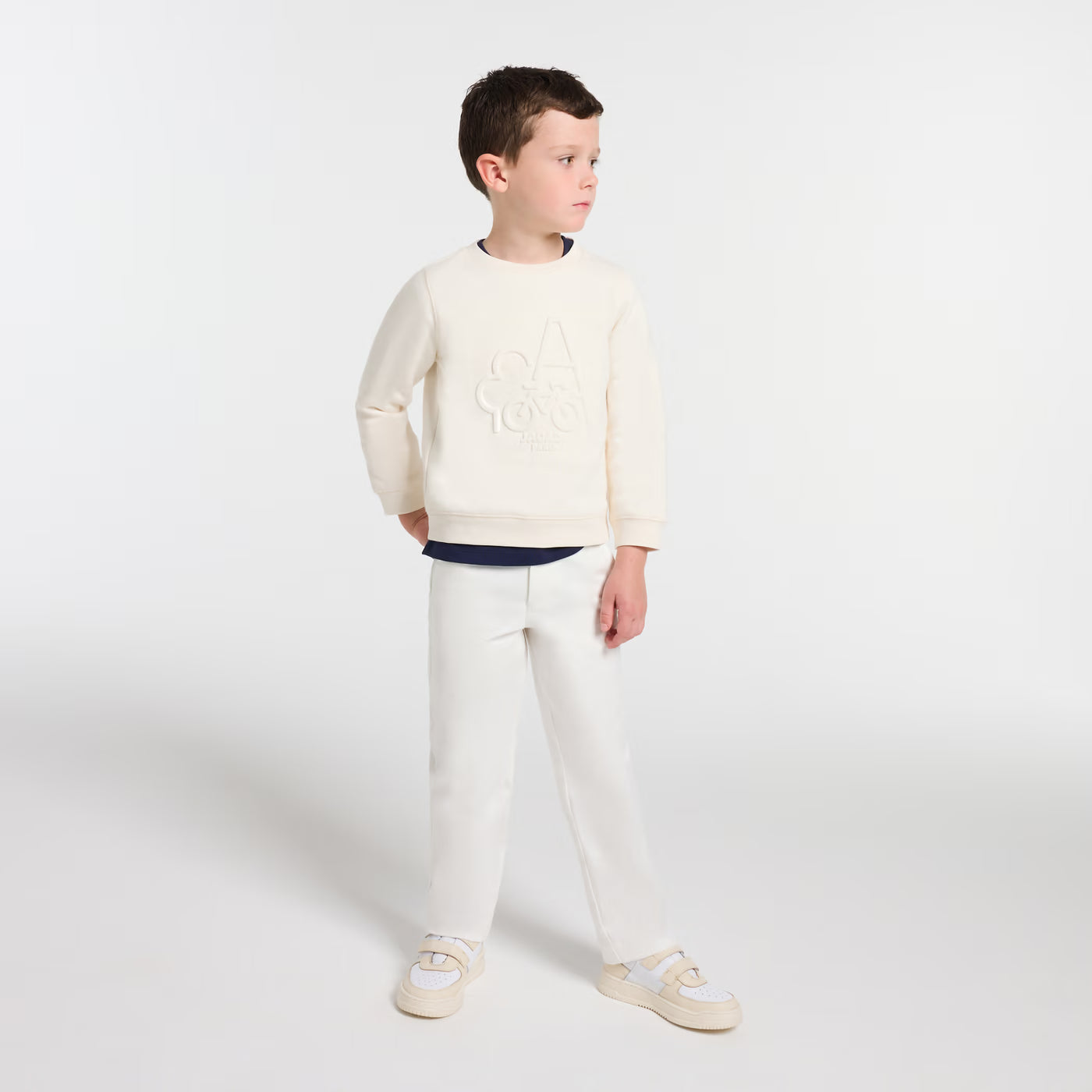 Παντελόνι chino twill για αγόρια - εκρού