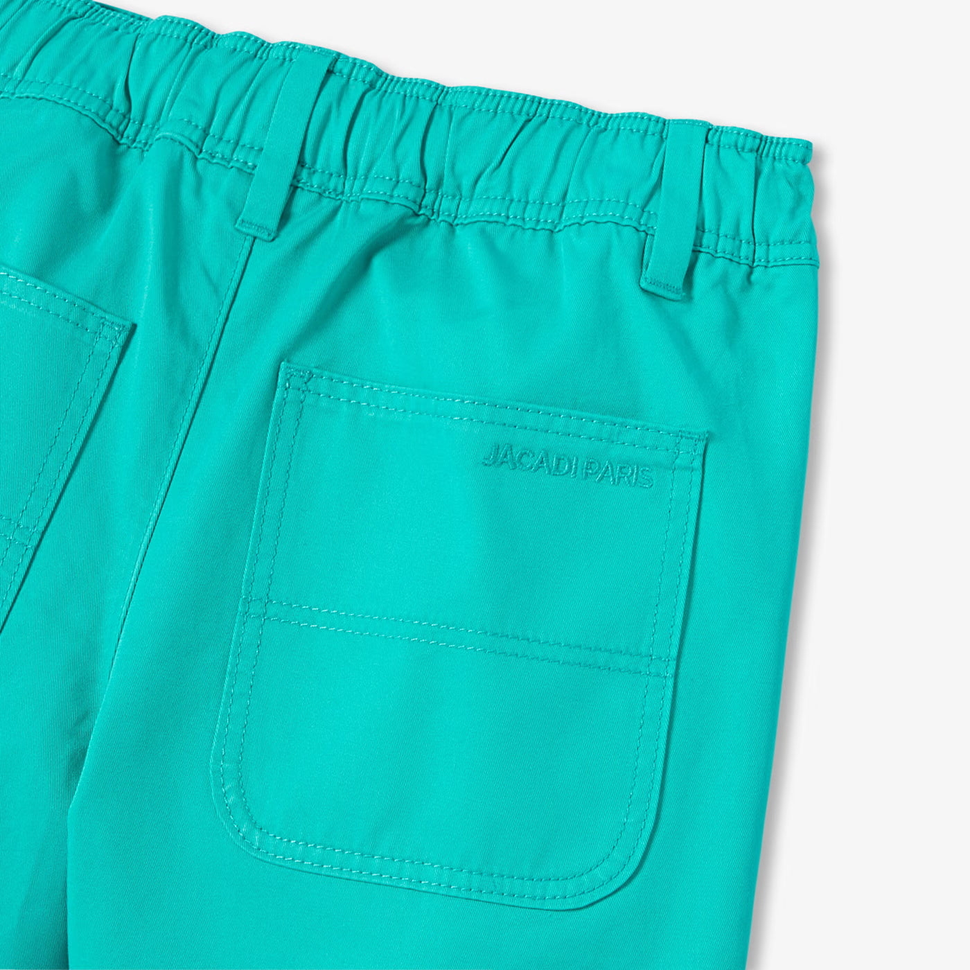 Βερμούδες για αγόρια σε βαμβακερό twill - σμαραγδί πράσινο