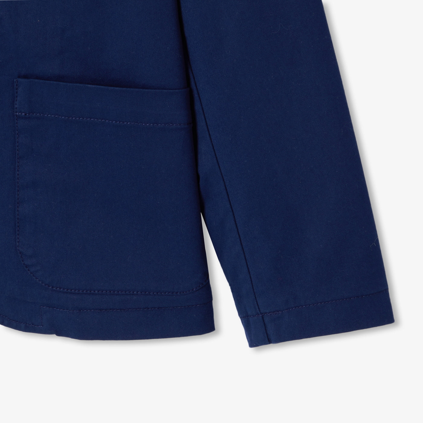 Παιδικό ελαφρύ μπουφάν από twill - μπλε κοβαλτίου
